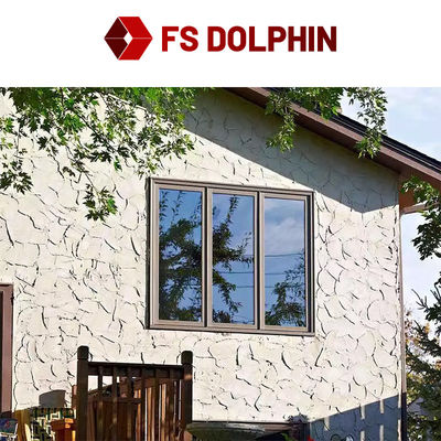 Modern 3 Rails Aluminium Frame Sliding Window Sound Proof Tempered Glass Window