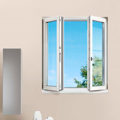 Swing Opening Out Aluminum Casement Window Hurricane Impact Double Glass