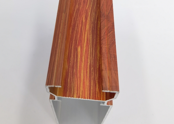 1.2mm Aluminium Sliding Window Profile Wooden Grain Marble Texture Adhesion