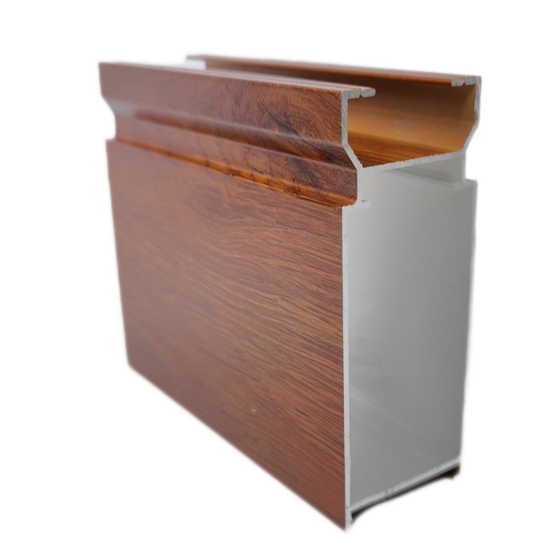 1.2mm Aluminium Sliding Window Profile Wooden Grain Marble Texture Adhesion
